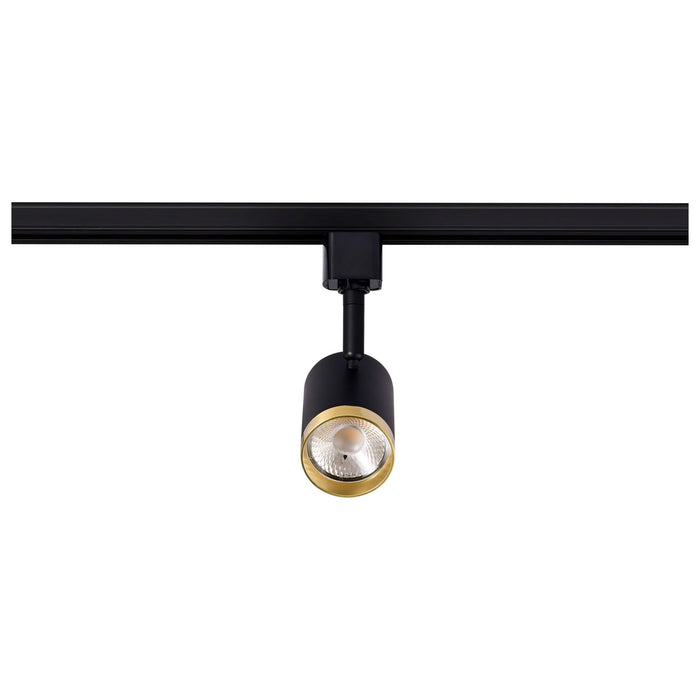 Nuvo Lighting TH647 LED Track Head, Matte Black / Brushed Brass