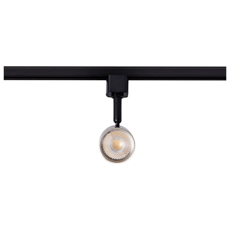 Nuvo Lighting TH648 LED Track Head, Matte Black / Brushed Nickel