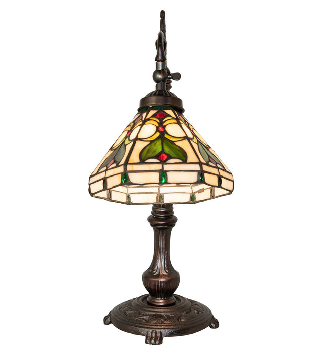 Meyda Tiffany 244790 One Light Table Lamp, Mahogany Bronze