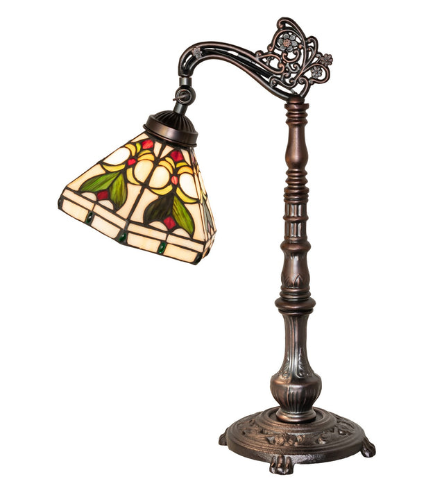 Meyda Tiffany 244790 One Light Table Lamp, Mahogany Bronze