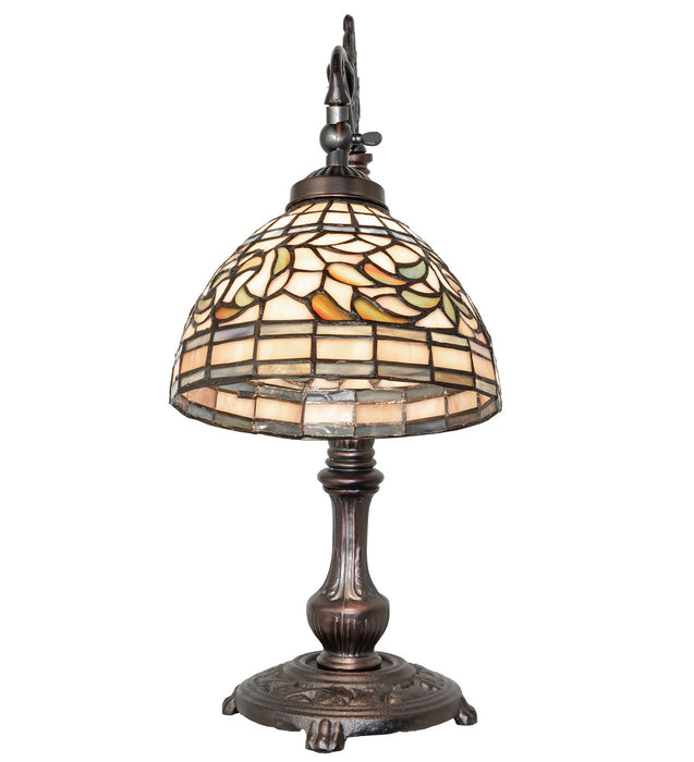 Meyda Tiffany 244792 One Light Table Lamp, Mahogany Bronze