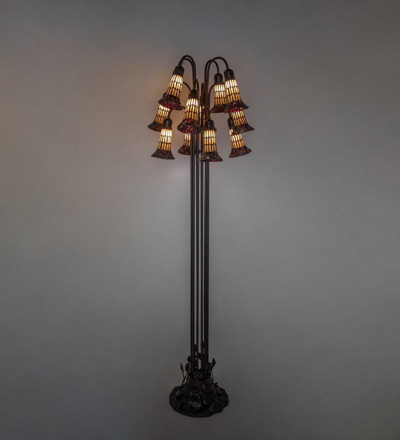 Meyda Tiffany 251698 12 Light Floor Lamp, Mahogany Bronze