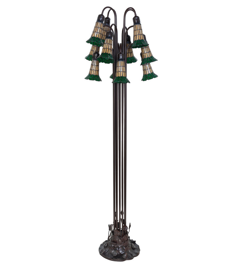 Meyda Tiffany 251699 12 Light Floor Lamp, Mahogany Bronze