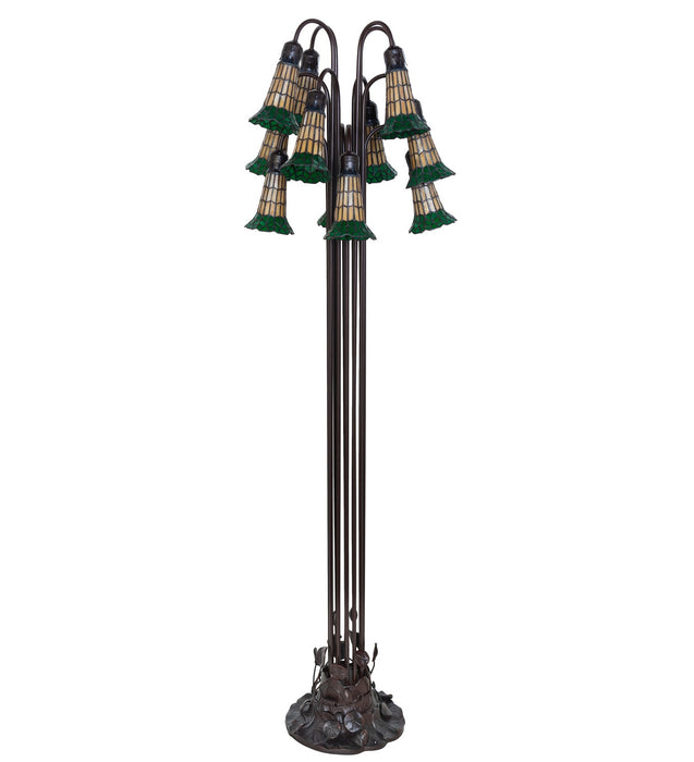 Meyda Tiffany 251699 12 Light Floor Lamp, Mahogany Bronze