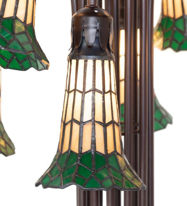 Meyda Tiffany 251699 12 Light Floor Lamp, Mahogany Bronze