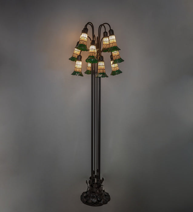 Meyda Tiffany 251699 12 Light Floor Lamp, Mahogany Bronze