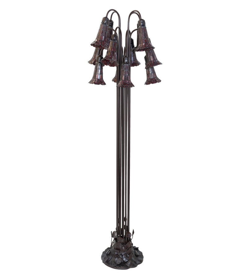Meyda Tiffany 251704 12 Light Floor Lamp, Mahogany Bronze