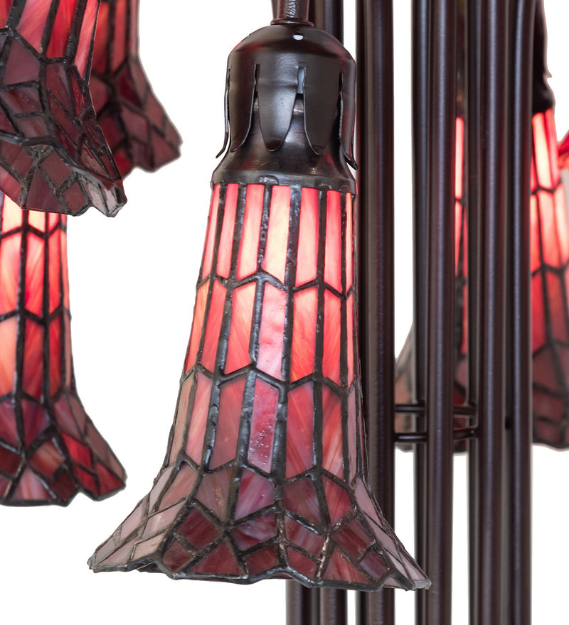 Meyda Tiffany 251704 12 Light Floor Lamp, Mahogany Bronze