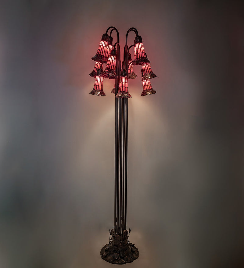Meyda Tiffany 251704 12 Light Floor Lamp, Mahogany Bronze