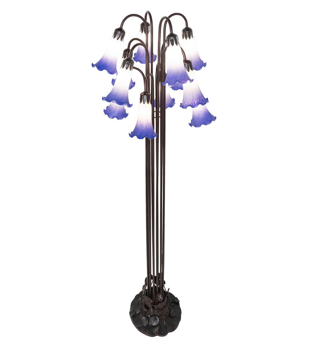 Meyda Tiffany 251860 12 Light Floor Lamp, Mahogany Bronze