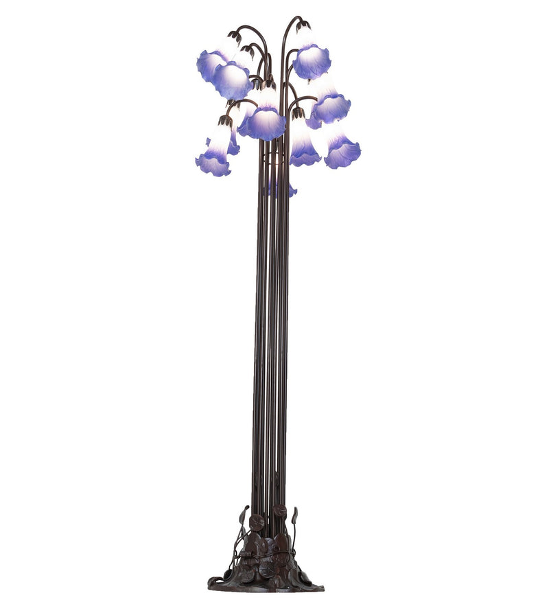 Meyda Tiffany 251860 12 Light Floor Lamp, Mahogany Bronze