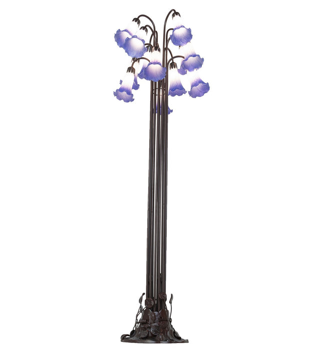 Meyda Tiffany 251860 12 Light Floor Lamp, Mahogany Bronze