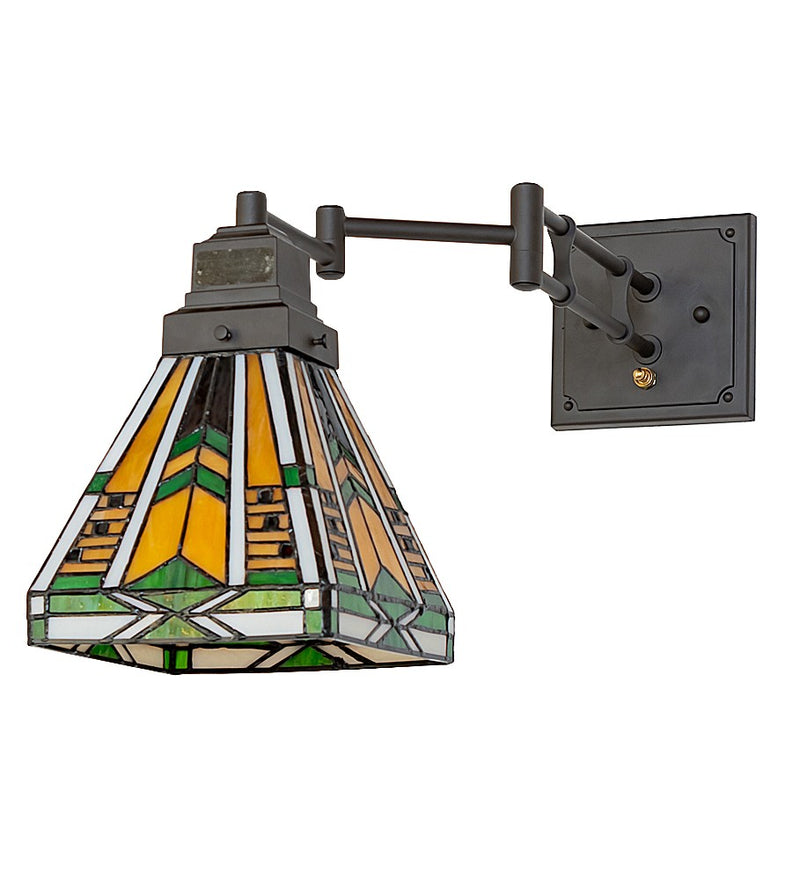 Meyda Tiffany 258382 One Light Wall Sconce, Oil Rubbed Bronze