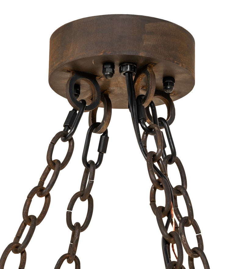 Meyda Tiffany 260876 24 Light Chandelier, Blackened Steel