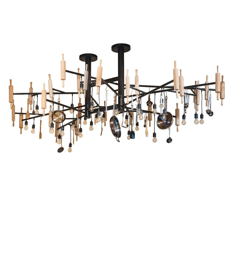 Meyda Tiffany 261967 LED Chandelier, Burnished Antique Copper