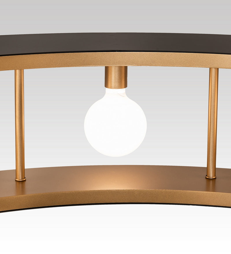 Meyda Tiffany 262053 LED Pendant, Gold Metallic / Oil Rubbed Bronze
