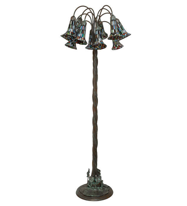 Meyda Tiffany 262130 12 Light Floor Lamp, Bronze