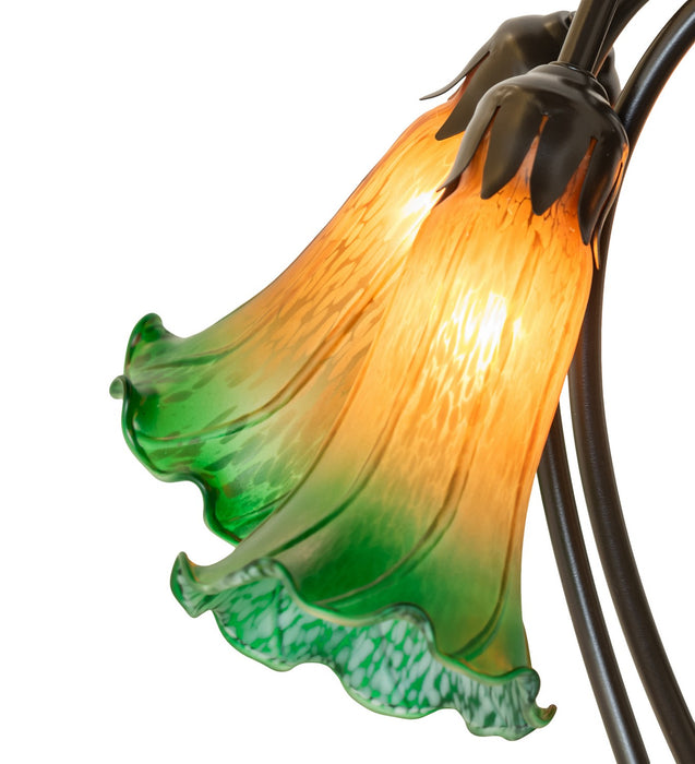Meyda Tiffany 262215 Five Light Table Lamp, Mahogany Bronze