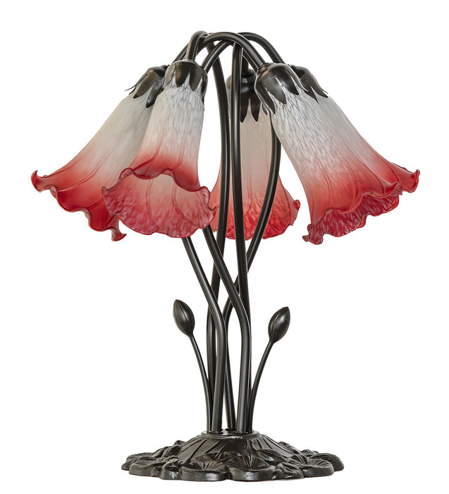 Meyda Tiffany 262217 Five Light Table Lamp, Mahogany Bronze