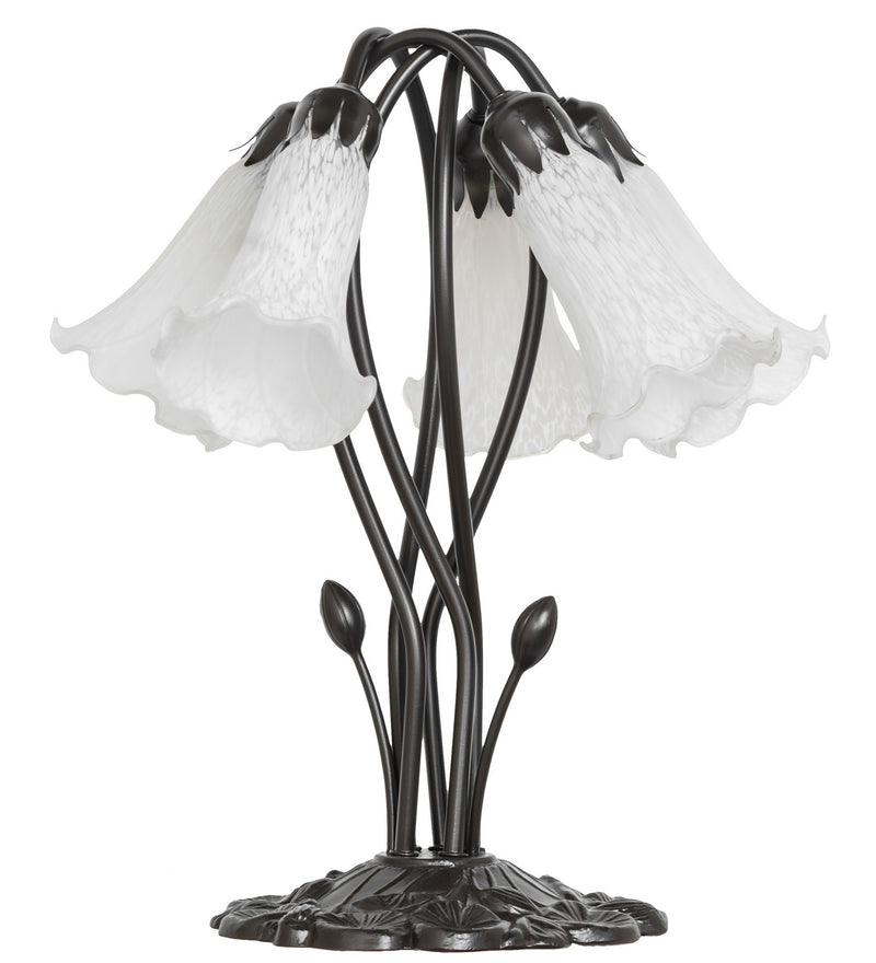 Meyda Tiffany 262220 Five Light Table Lamp, Mahogany Bronze
