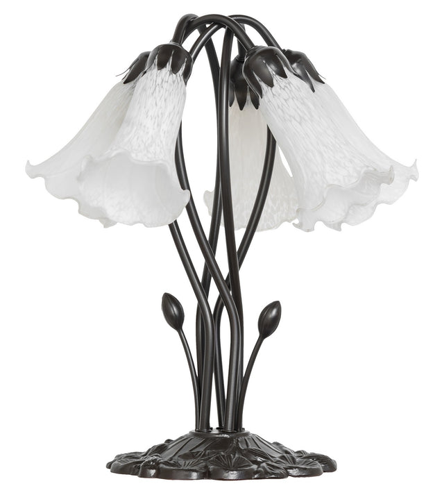 Meyda Tiffany 262220 Five Light Table Lamp, Mahogany Bronze