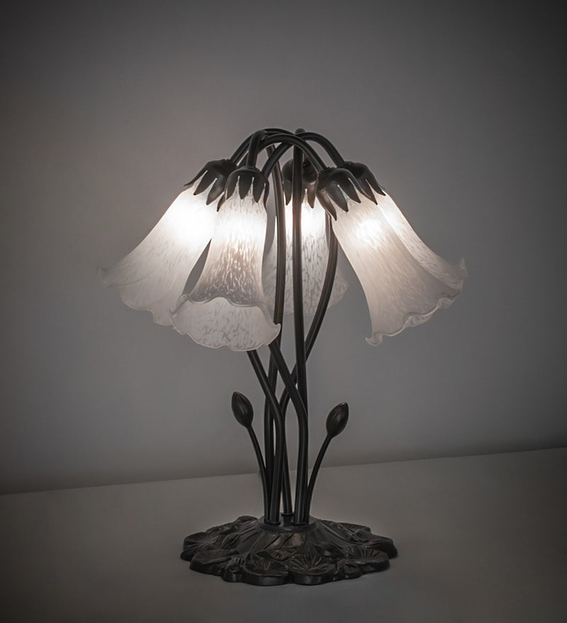 Meyda Tiffany 262220 Five Light Table Lamp, Mahogany Bronze