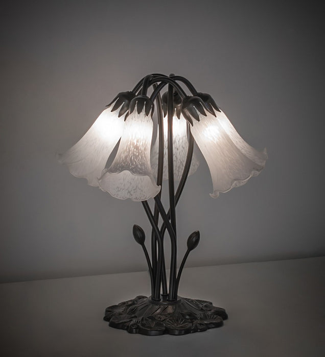 Meyda Tiffany 262220 Five Light Table Lamp, Mahogany Bronze