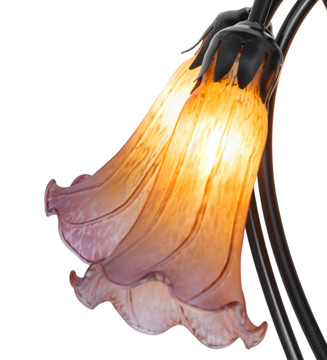 Meyda Tiffany 262222 Five Light Table Lamp, Mahogany Bronze