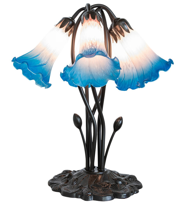 Meyda Tiffany 262223 Five Light Table Lamp, Mahogany Bronze