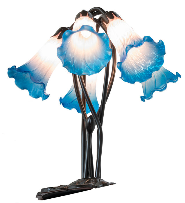 Meyda Tiffany 262223 Five Light Table Lamp, Mahogany Bronze