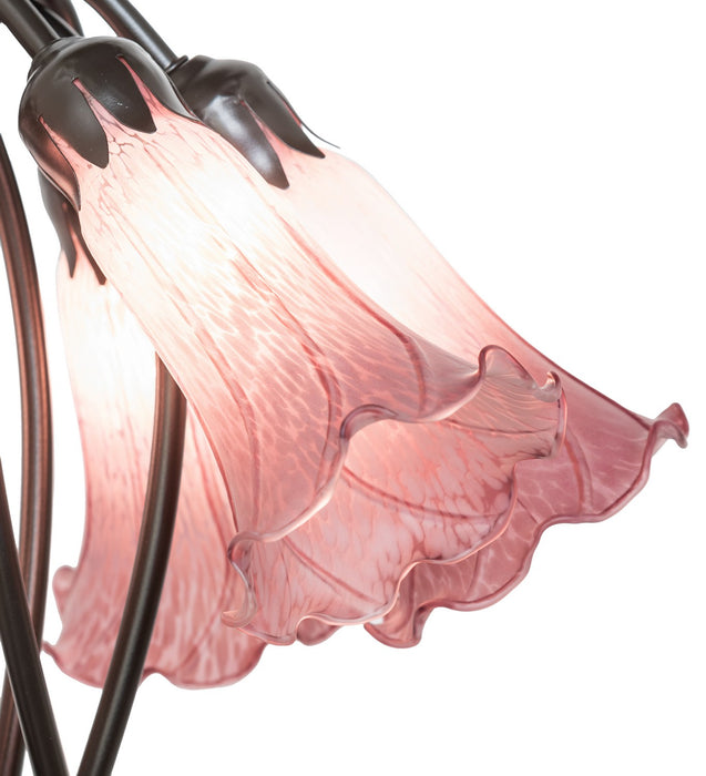 Meyda Tiffany 262224 Five Light Table Lamp, Mahogany Bronze