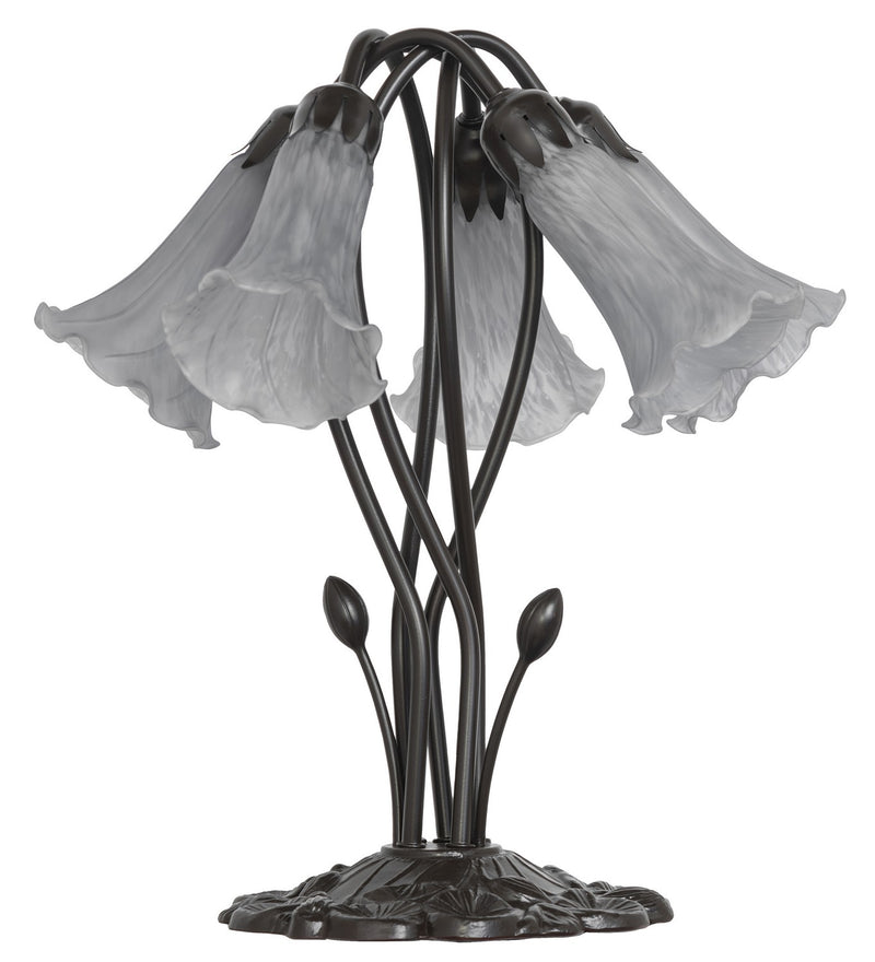 Meyda Tiffany 262225 Five Light Table Lamp, Mahogany Bronze