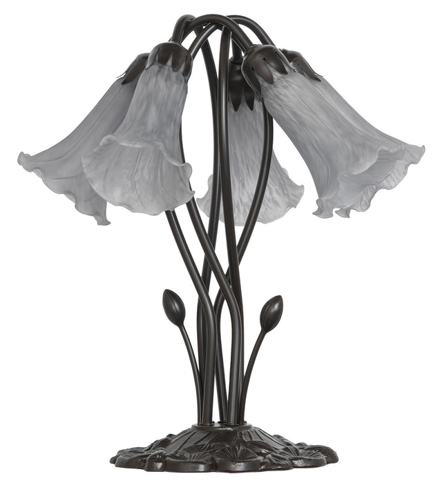 Meyda Tiffany 262225 Five Light Table Lamp, Mahogany Bronze