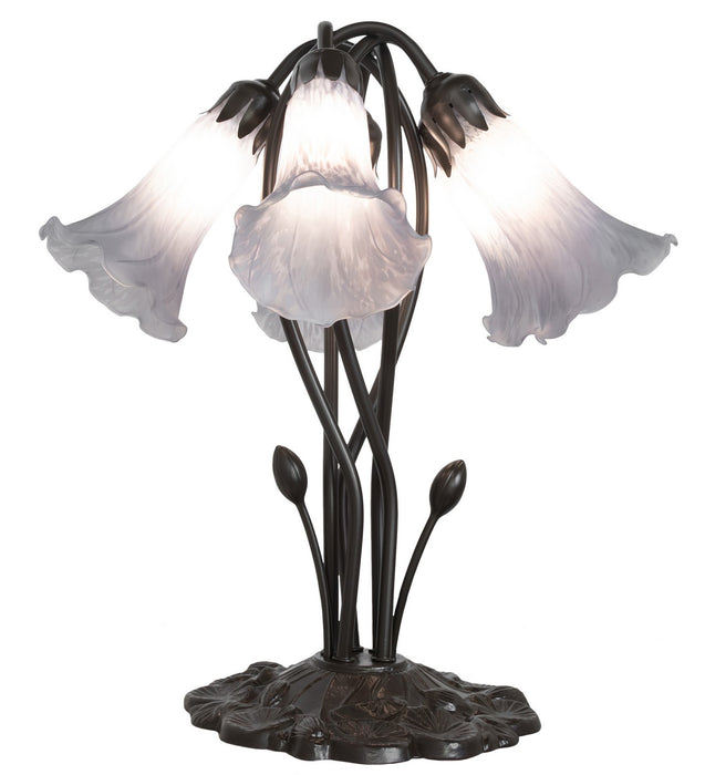 Meyda Tiffany 262225 Five Light Table Lamp, Mahogany Bronze