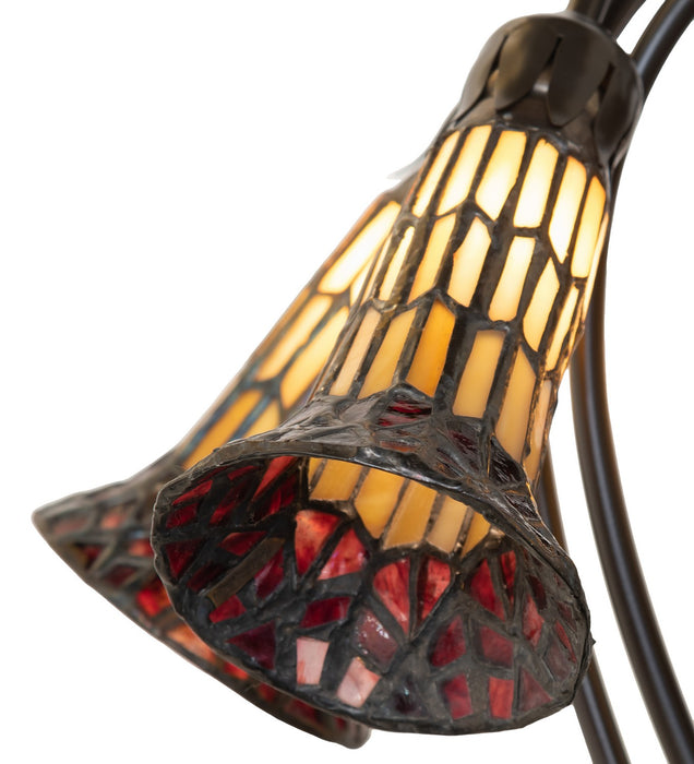 Meyda Tiffany 262227 Five Light Table Lamp, Mahogany Bronze