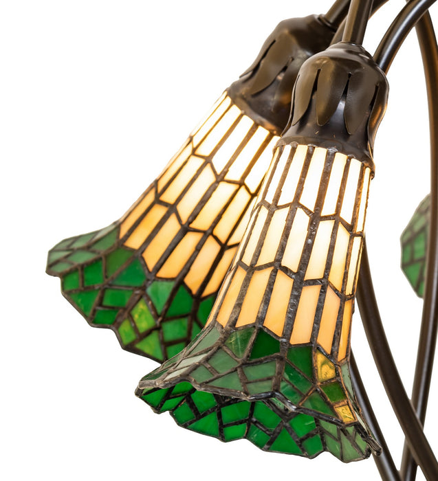 Meyda Tiffany 262228 Five Light Table Lamp, Mahogany Bronze
