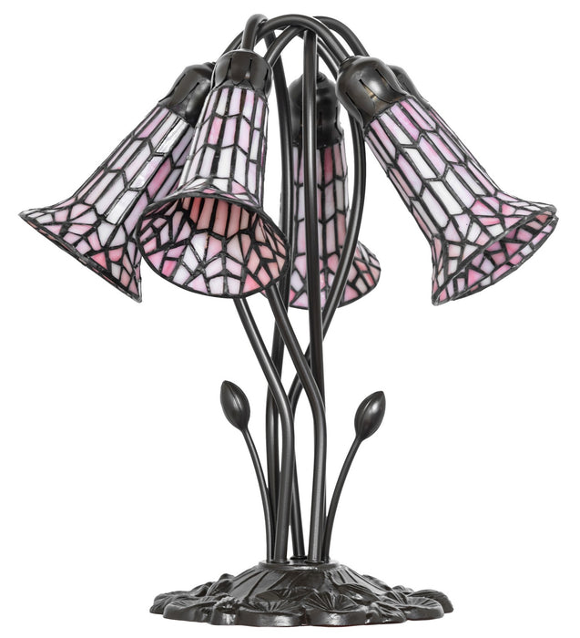 Meyda Tiffany 262231 Five Light Table Lamp, Mahogany Bronze