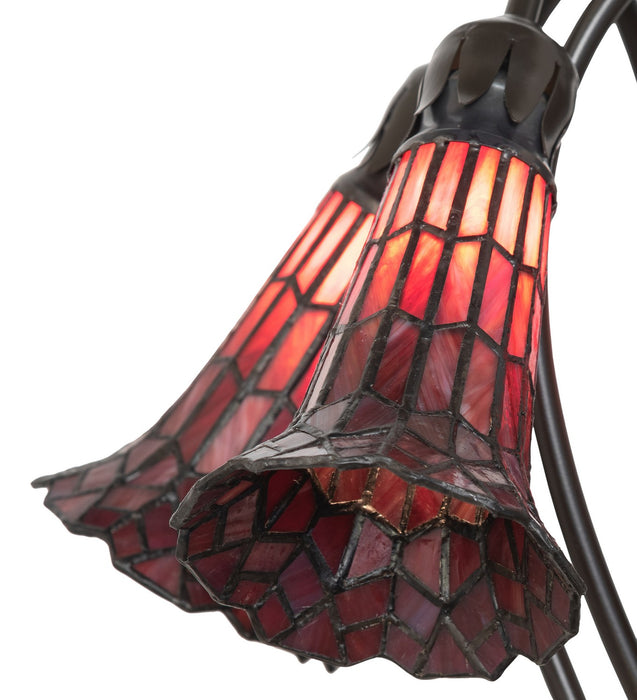 Meyda Tiffany 262233 Five Light Table Lamp, Mahogany Bronze