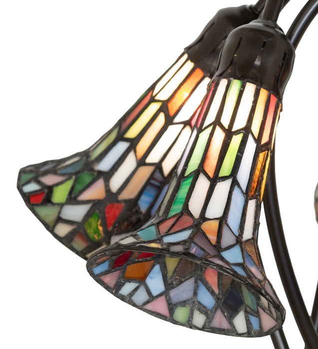 Meyda Tiffany 262234 Five Light Table Lamp, Mahogany Bronze
