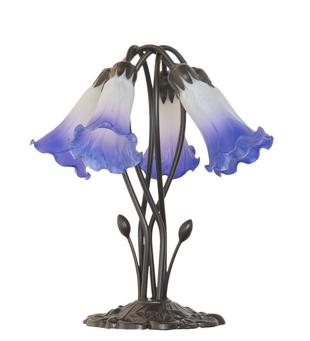 Meyda Tiffany 262235 Five Light Table Lamp, Mahogany Bronze