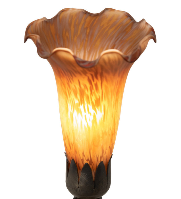 Meyda Tiffany 262933 One Light Mini Lamp, Antique Brass