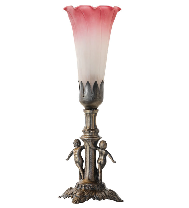 Meyda Tiffany 262934 One Light Mini Lamp, Antique Brass