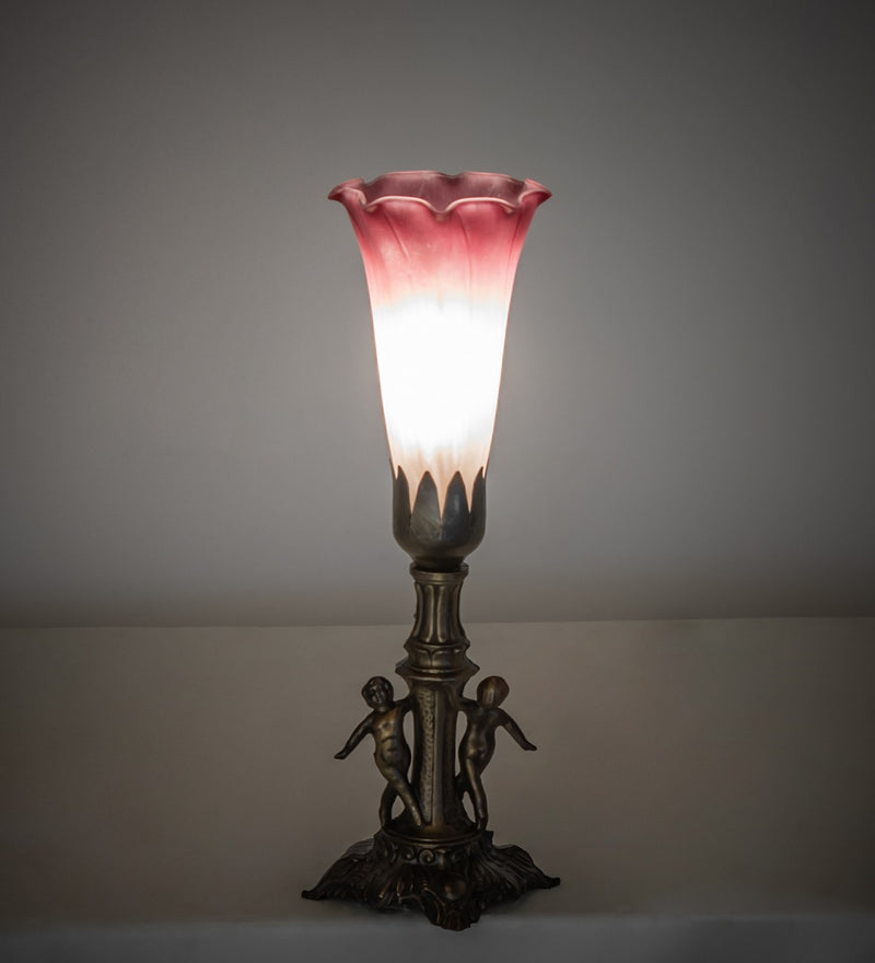 Meyda Tiffany 262934 One Light Mini Lamp, Antique Brass