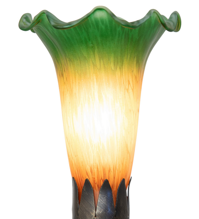 Meyda Tiffany 262935 One Light Mini Lamp, Antique Brass