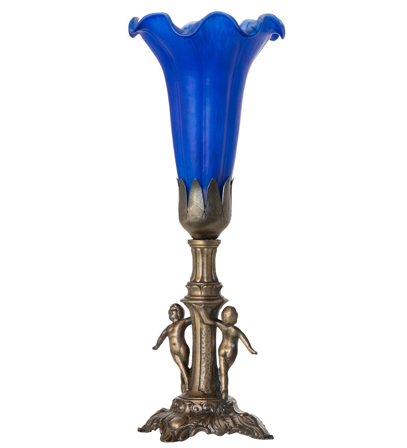 Meyda Tiffany 262936 One Light Mini Lamp, Antique Brass