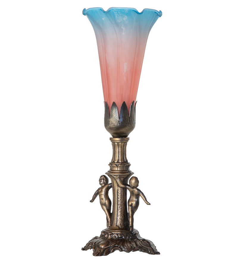 Meyda Tiffany 262939 One Light Mini Lamp, Antique Brass