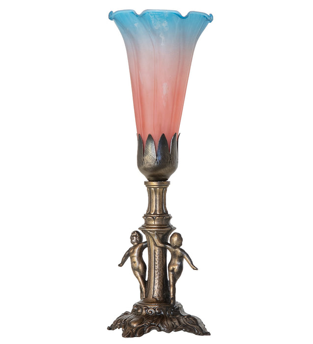 Meyda Tiffany 262939 One Light Mini Lamp, Antique Brass