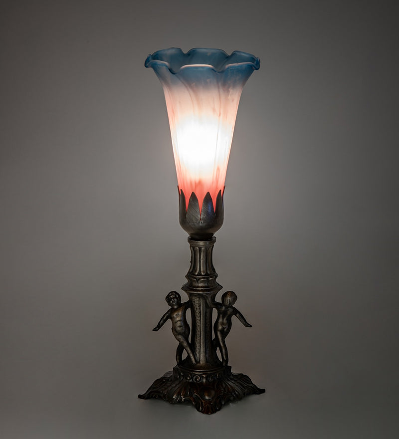 Meyda Tiffany 262939 One Light Mini Lamp, Antique Brass