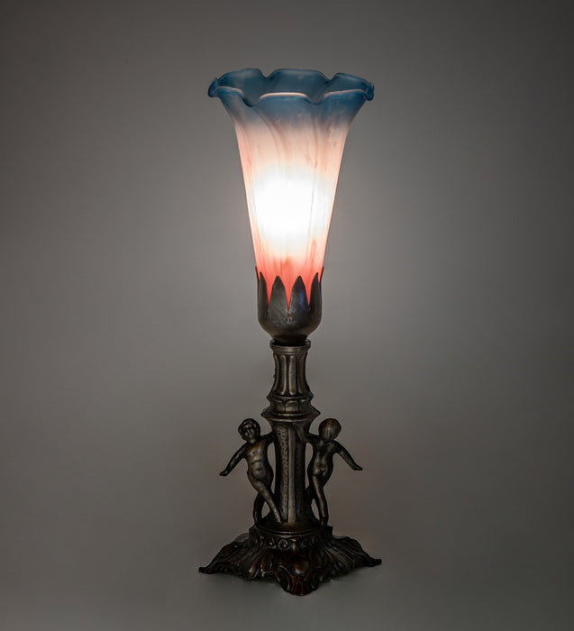 Meyda Tiffany 262939 One Light Mini Lamp, Antique Brass