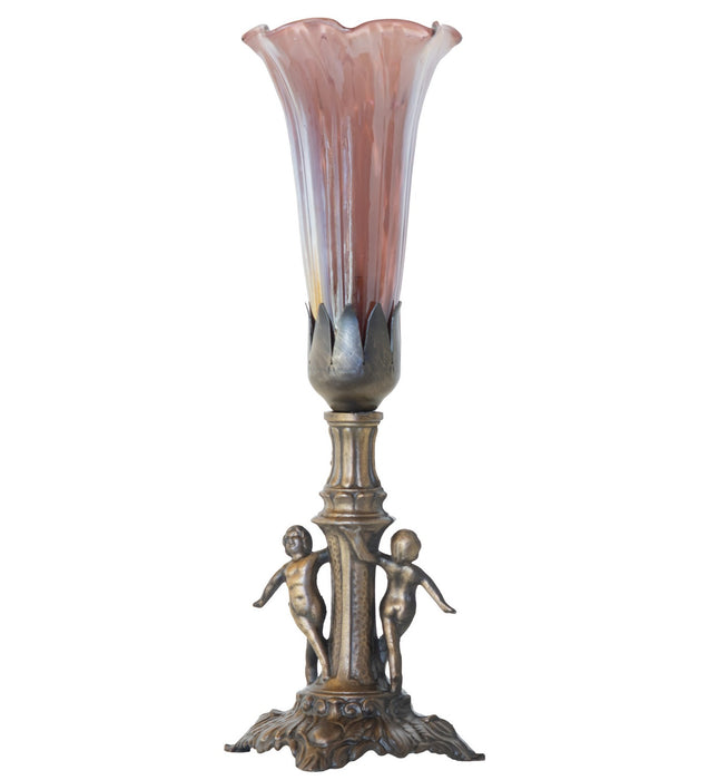 Meyda Tiffany 262940 One Light Mini Lamp, Antique Brass